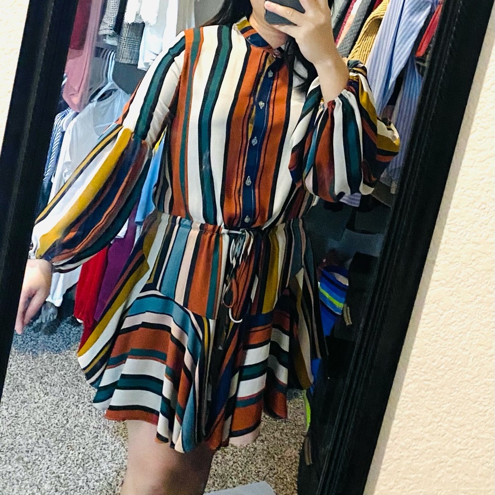 Olivaceous - Sexy Long Sleeve Dress